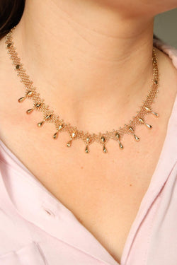Collier Maille ajourée Or rose - Castafiore