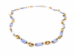 Collier Maille alternée grain de café en 2 ors - Castafiore