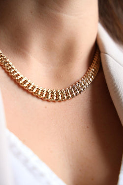 Collier Maille américaine en or jaune - Castafiore