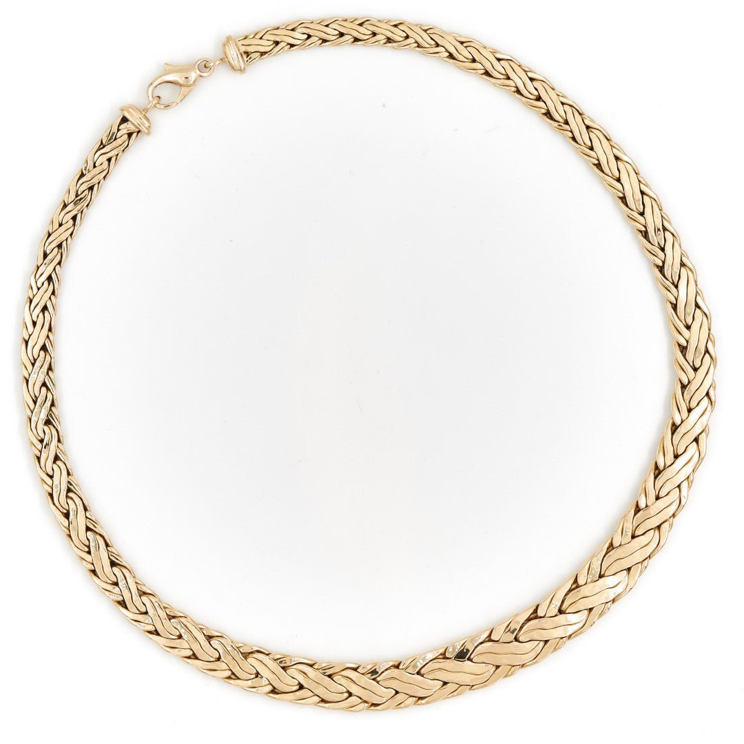 Collier Maille anglaise en or jaune - Castafiore