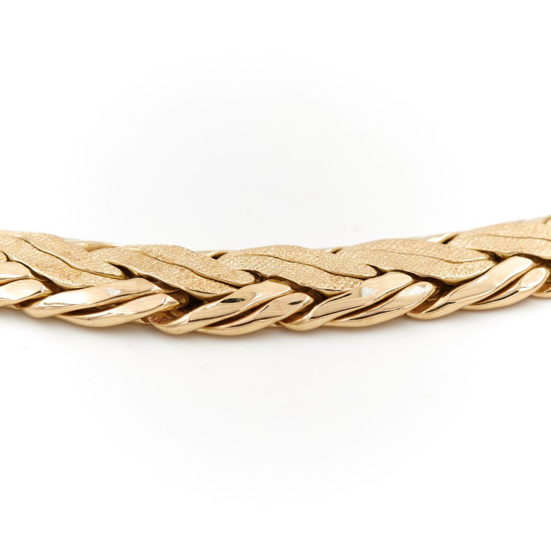 Collier Maille anglaise en or jaune - Castafiore