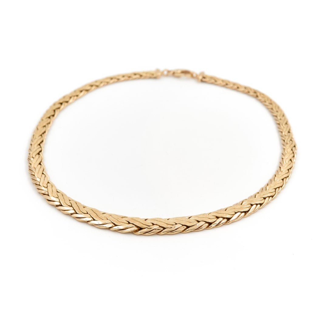 Collier Maille anglaise en or jaune - Castafiore
