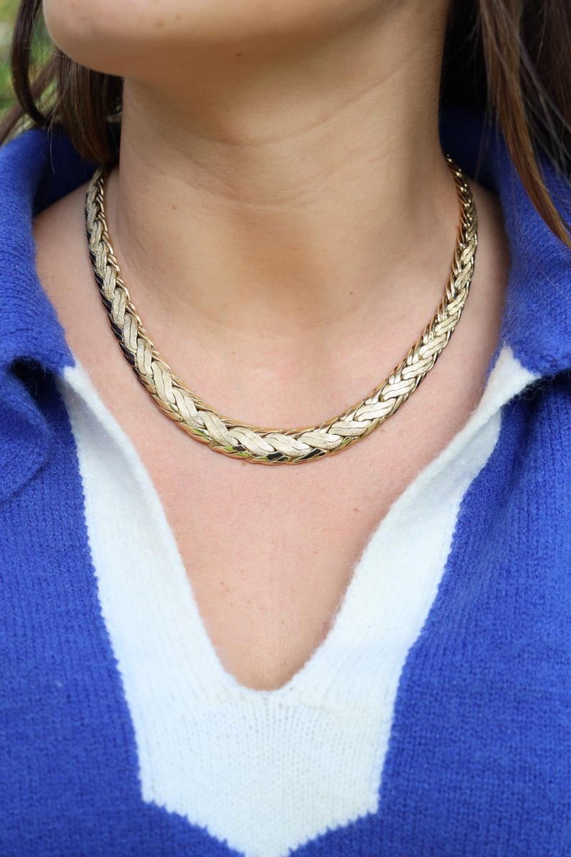 Collier Maille anglaise en or jaune - Castafiore
