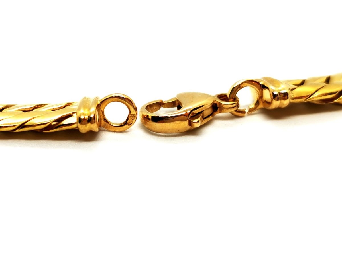 Collier Maille anglaise en or jaune - Castafiore