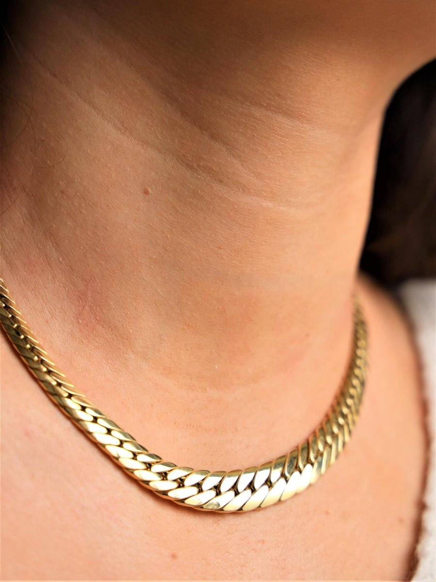 Collier Maille anglaise en or jaune - Castafiore