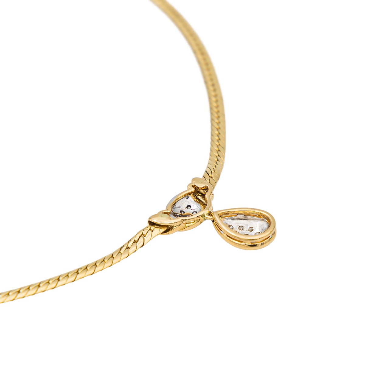 Collier Maille anglaise Or jaune Diamant - Castafiore