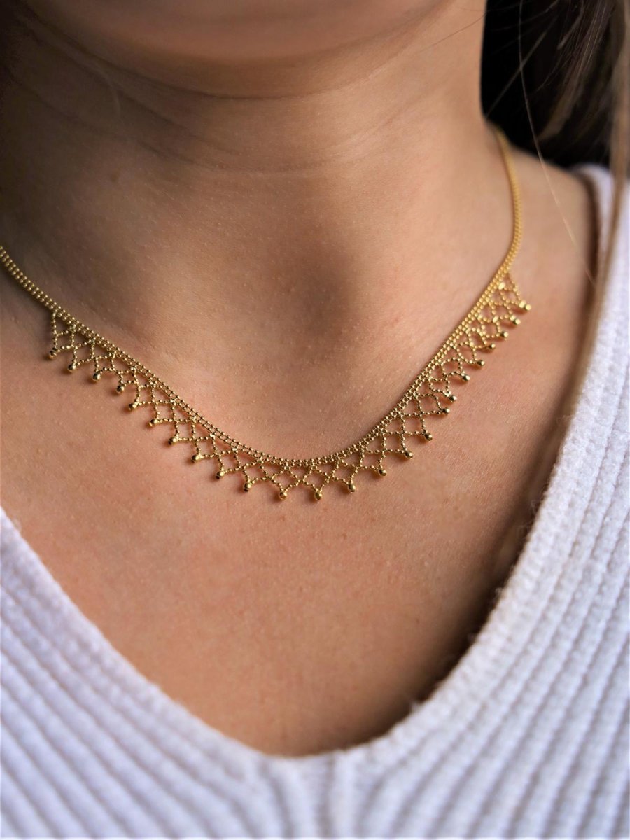 Collier Maille boule Or jaune - Castafiore
