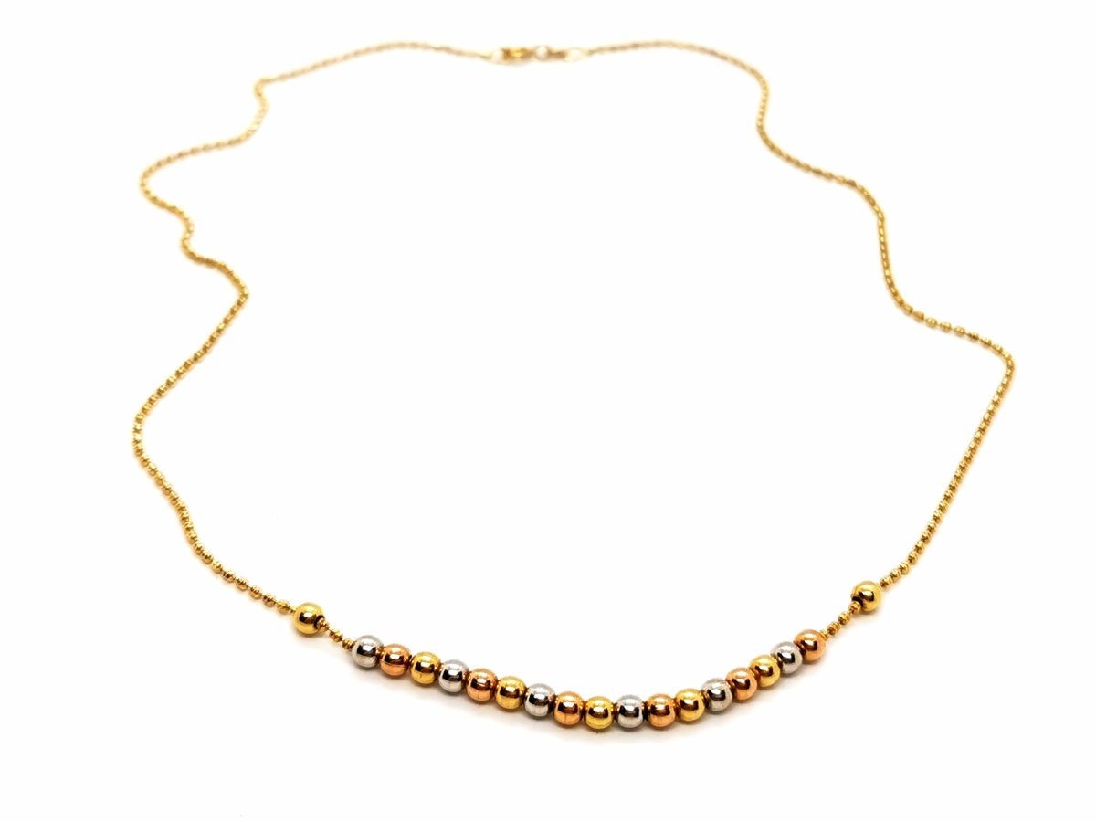 Collier Maille boule Or jaune - Castafiore
