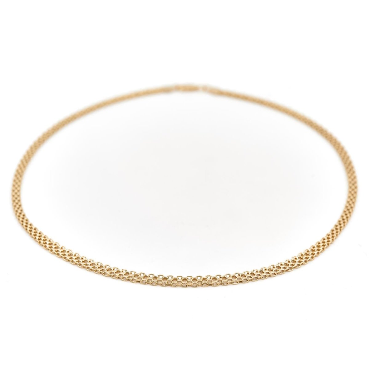 Collier Maille en chute en or jaune - Castafiore