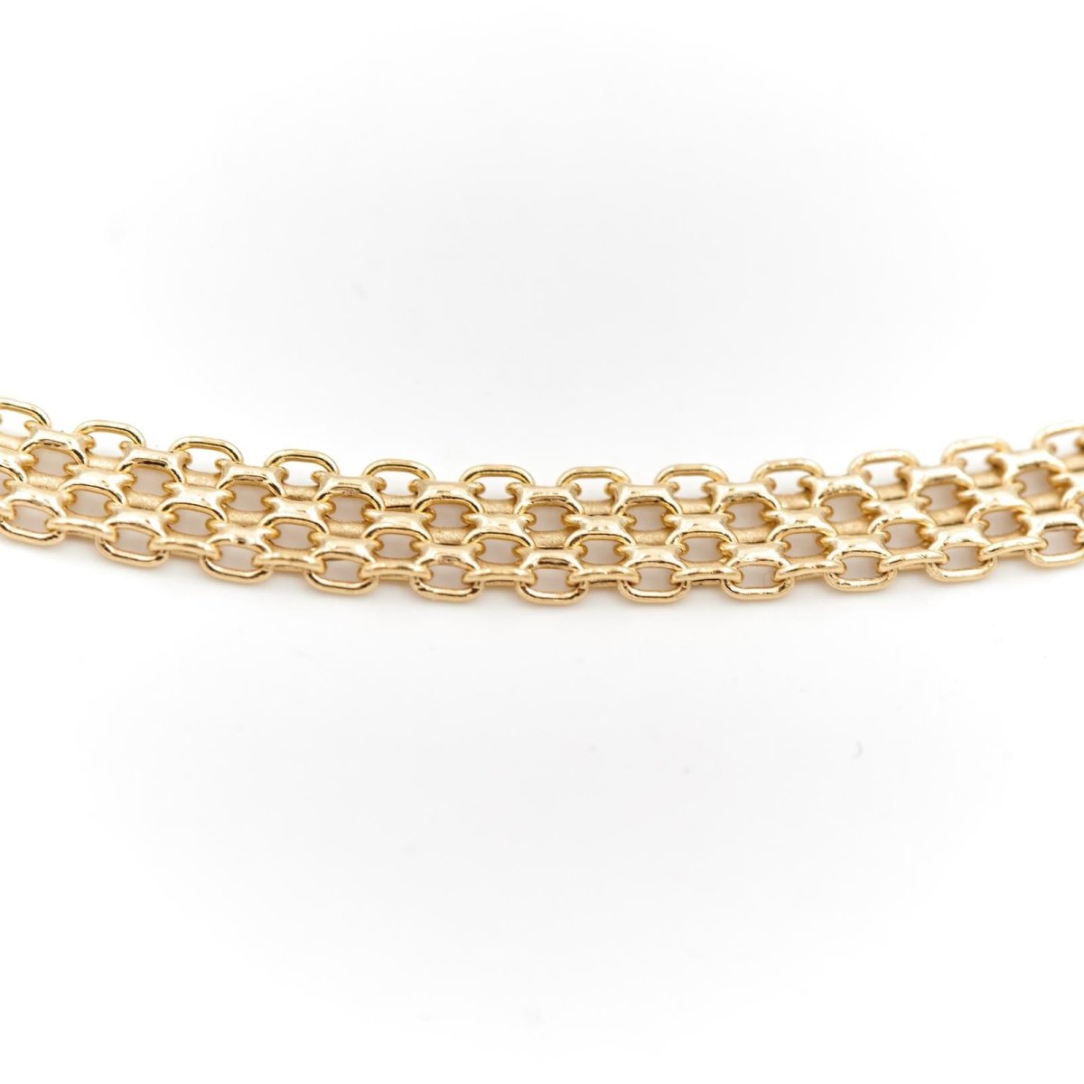 Collier Maille en chute en or jaune - Castafiore