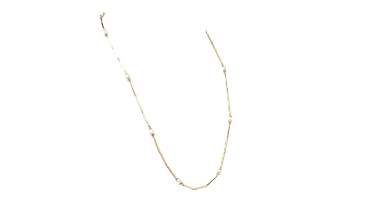 Collier Maille en or jaune et perles de culture - Castafiore