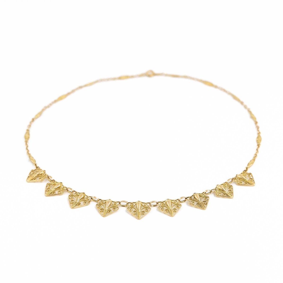 Collier Maille filigrane en or jaune - Castafiore