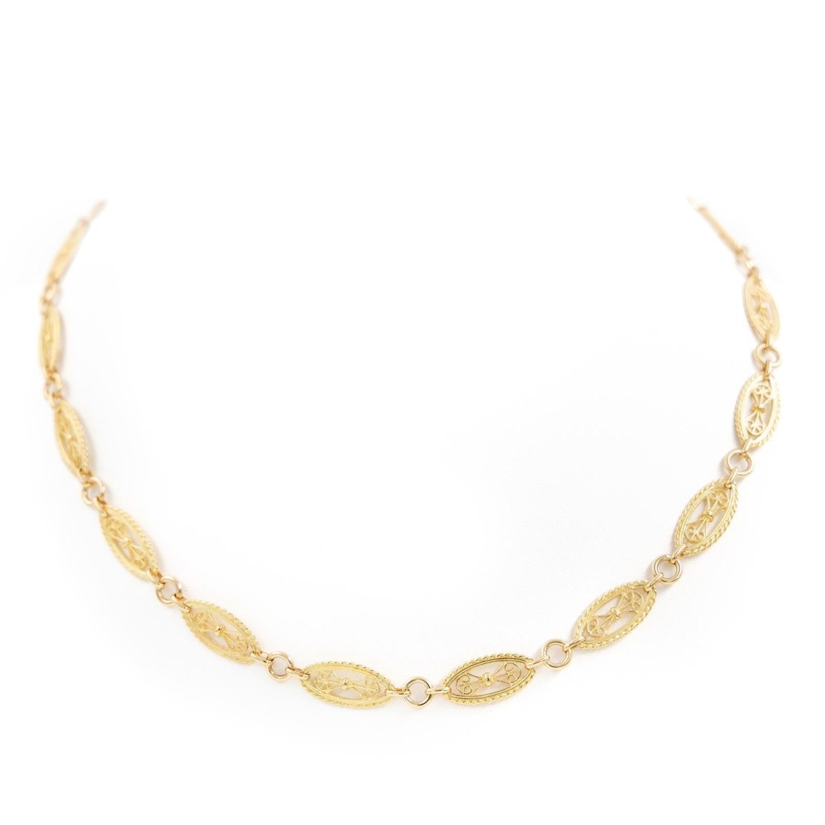 Collier Maille filigrane en or jaune - Castafiore