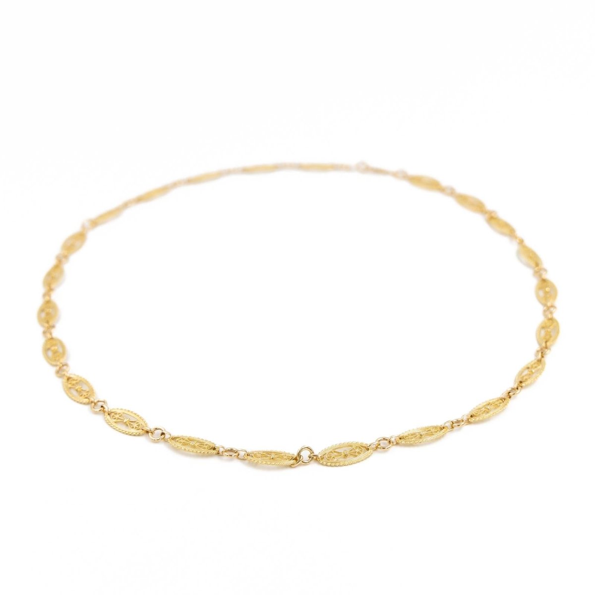 Collier Maille filigrane en or jaune - Castafiore