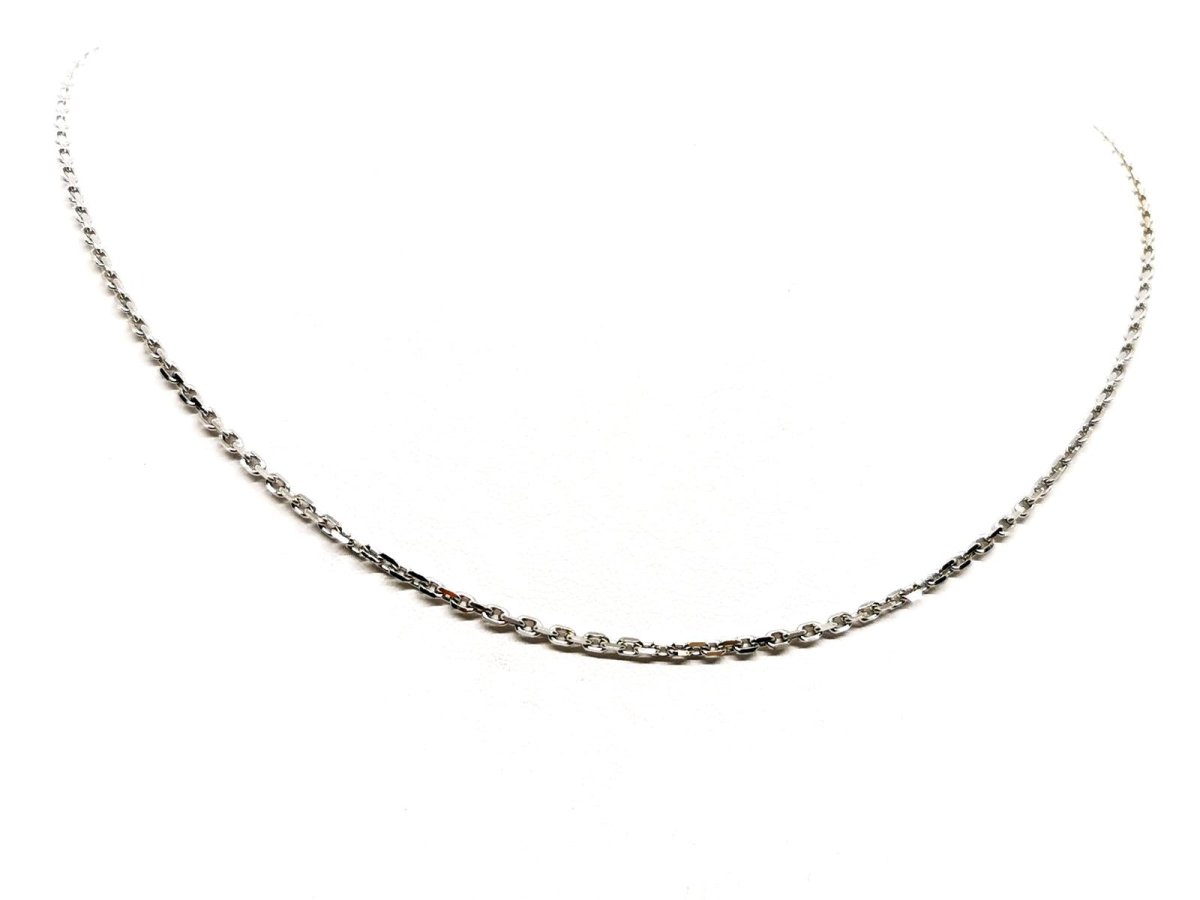 Collier Maille forçat Or blanc - Castafiore