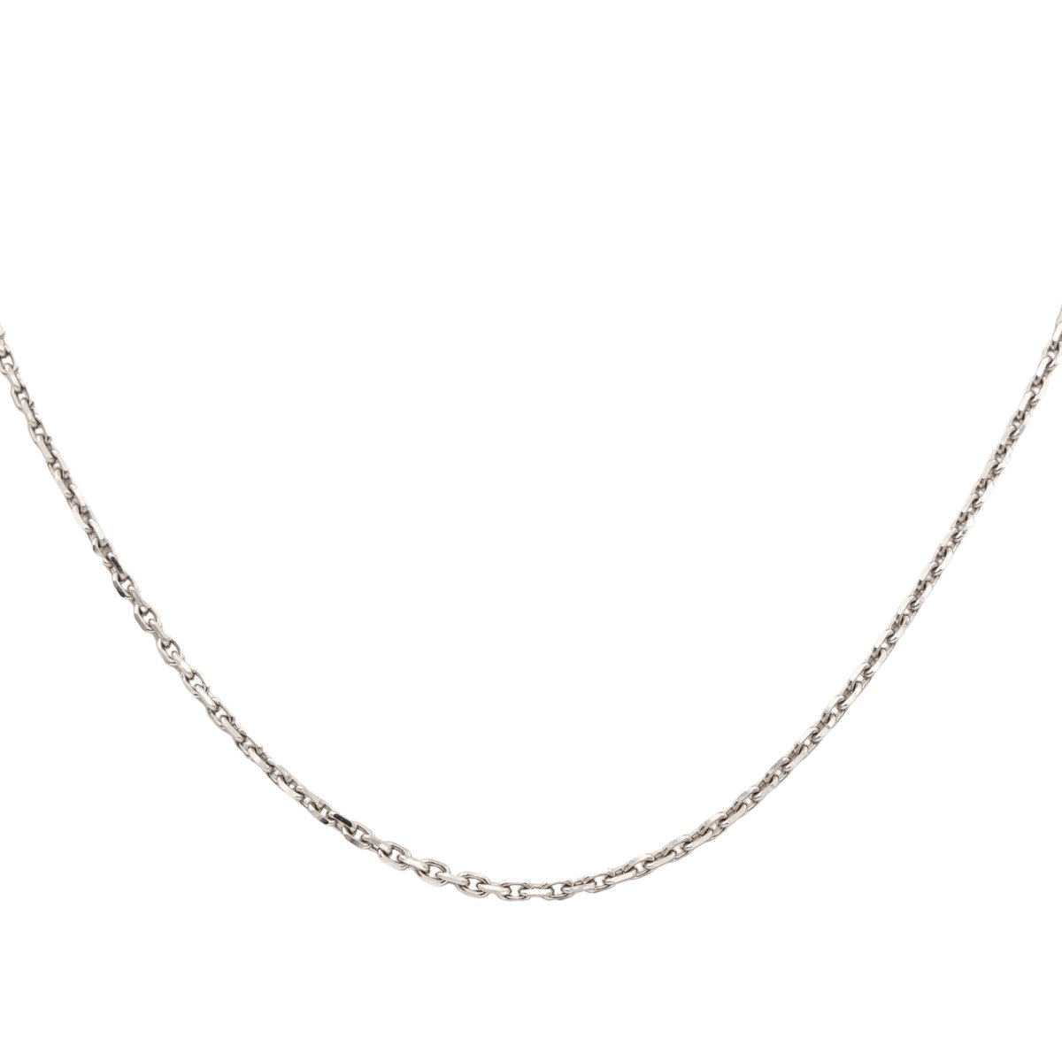 Collier Maille forçat Or blanc - Castafiore