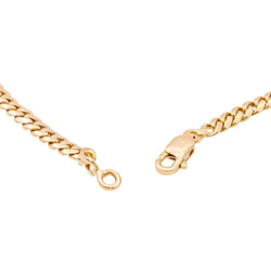 Collier Maille gourmette Or jaune Jade Jadéite - Castafiore