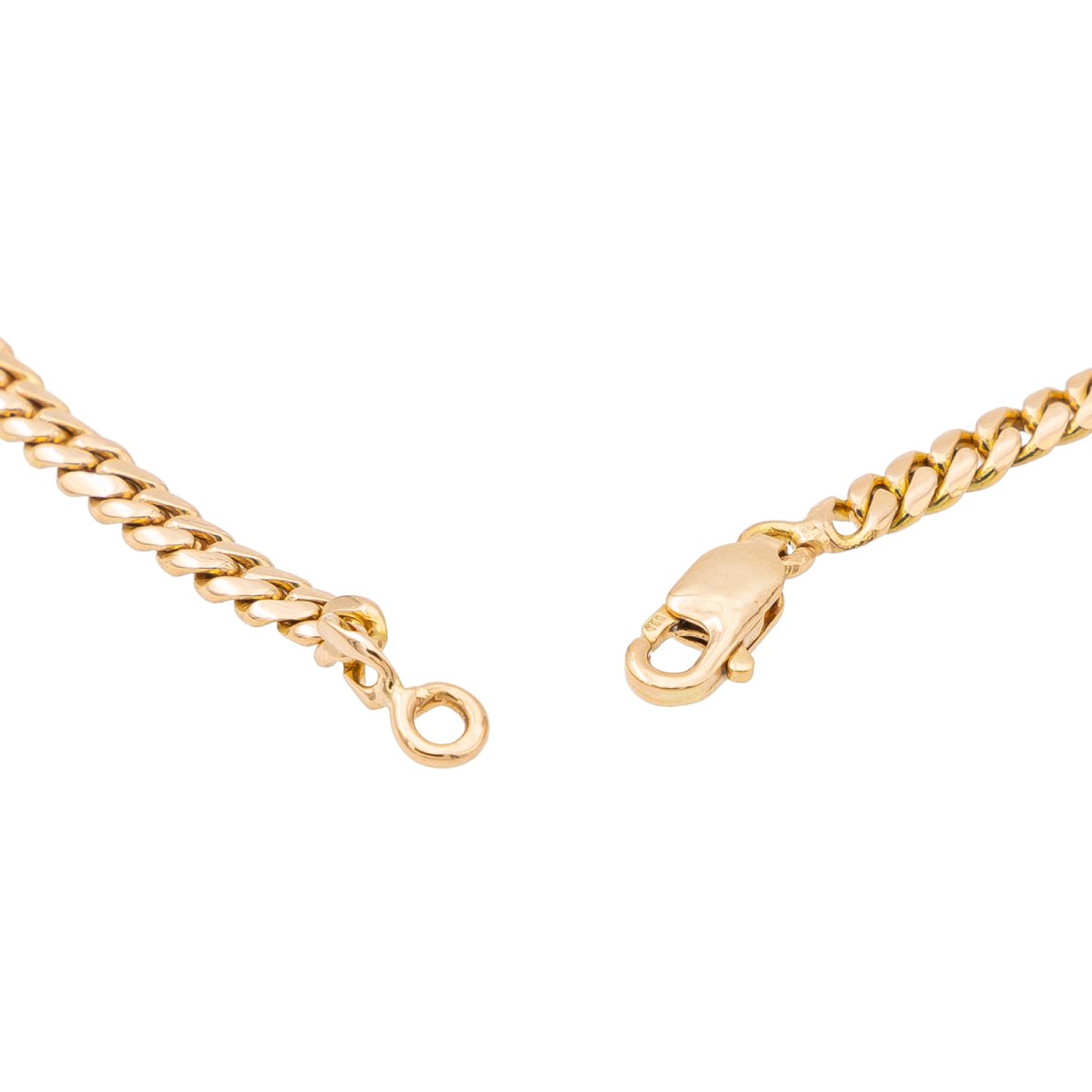 Collier Maille gourmette Or jaune Jade Jadéite - Castafiore