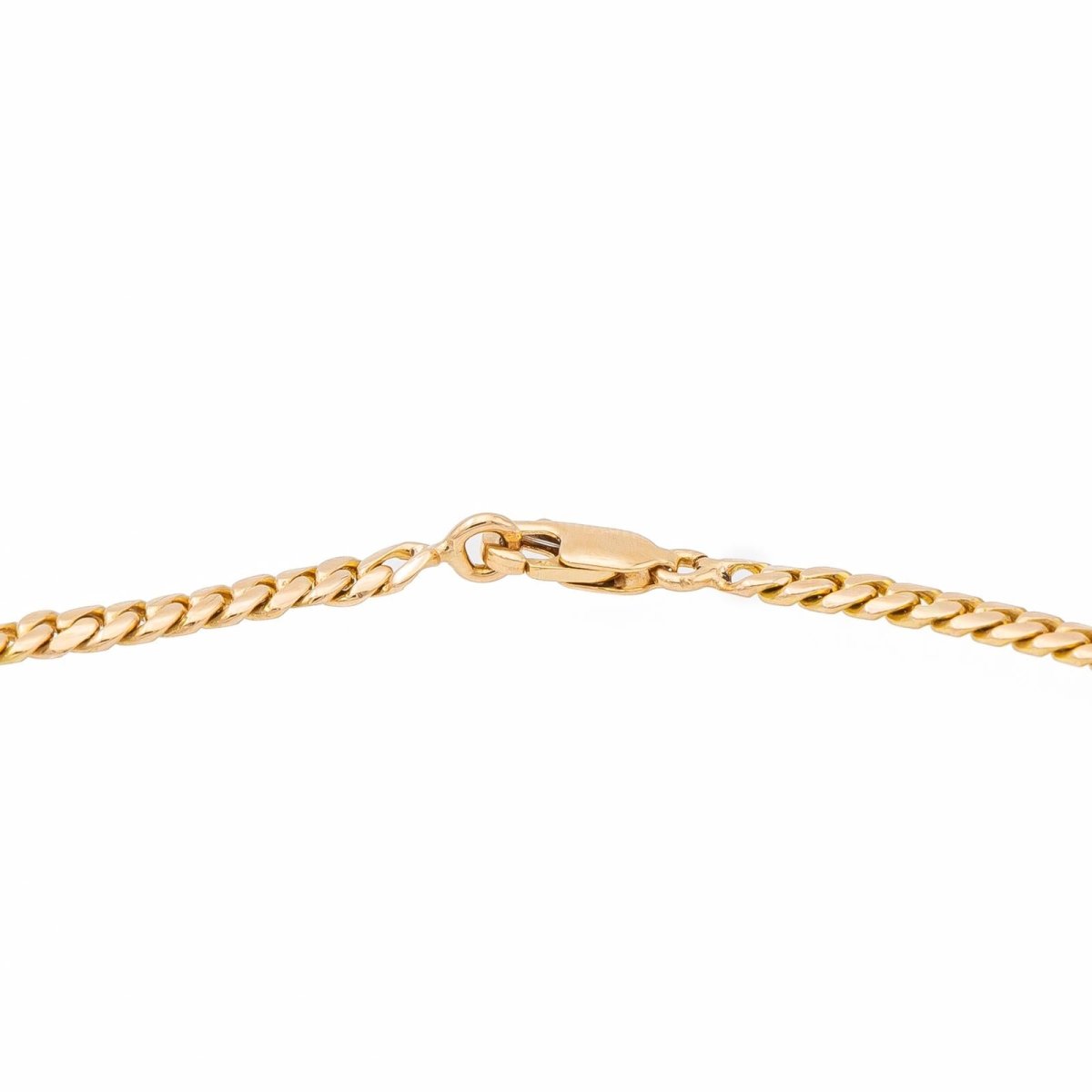 Collier Maille gourmette Or jaune Jade Jadéite - Castafiore