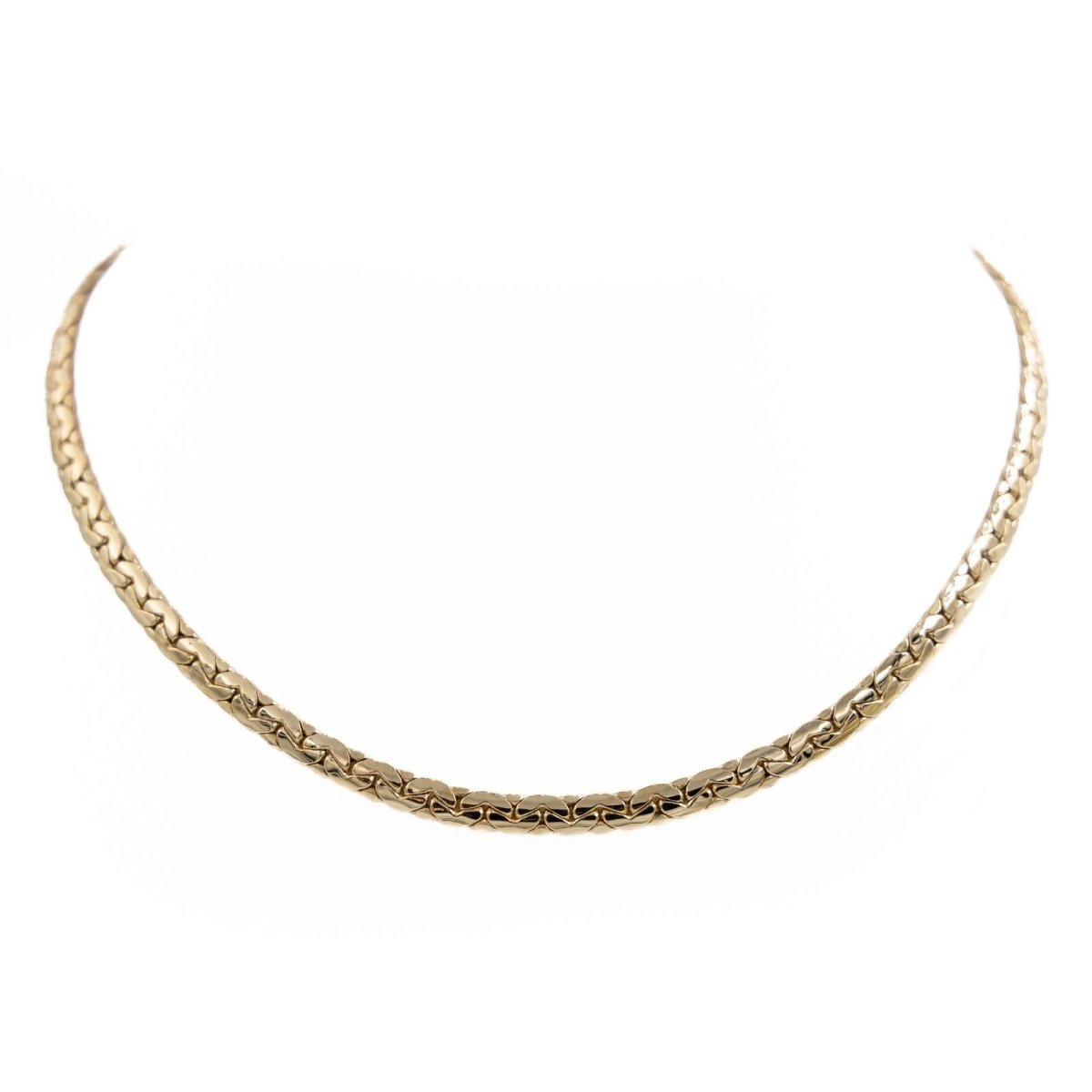 Collier Maille haricot en or jaune et diamant - Castafiore