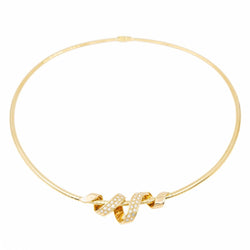 Collier Maille oméga Or jaune Diamant - Castafiore