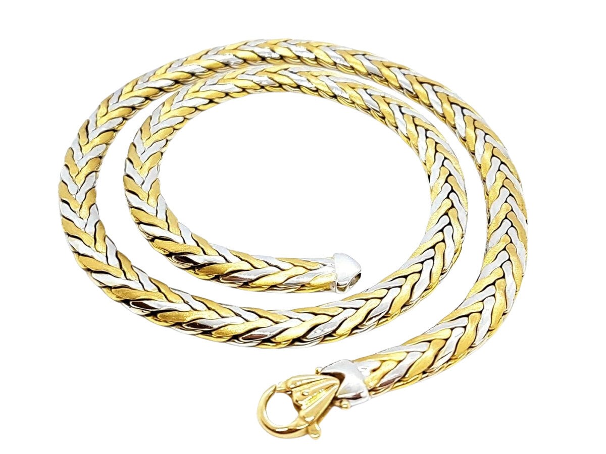 Collier Maille palmier en 2 ors - Castafiore