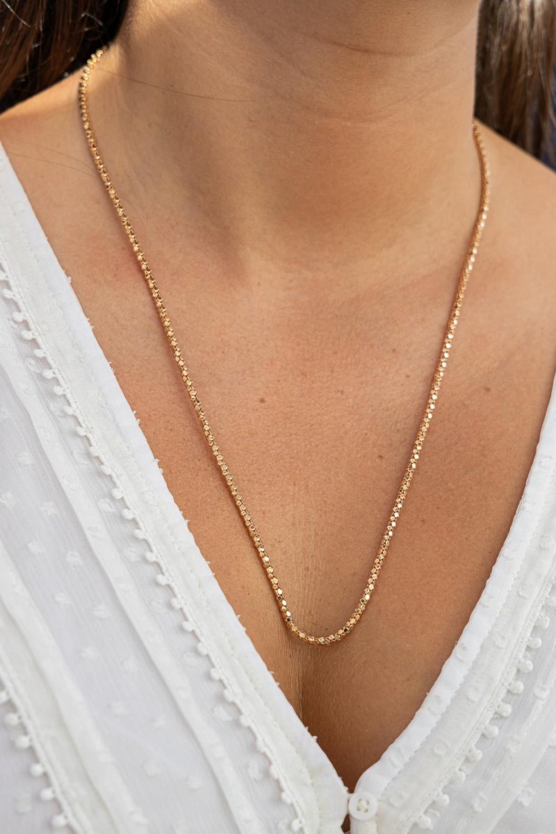 Collier Maille pop corn Or rose - Castafiore