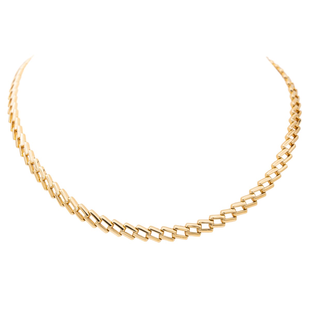 Collier Maille souple CARTIER en or jaune - Castafiore