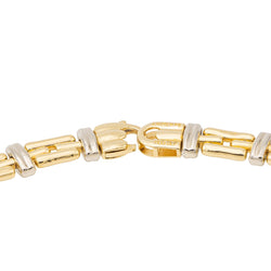 Collier Maille souple CHIMENTO en or jaune et or blanc - Castafiore