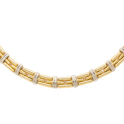 Collier Maille souple CHIMENTO en or jaune et or blanc - Castafiore