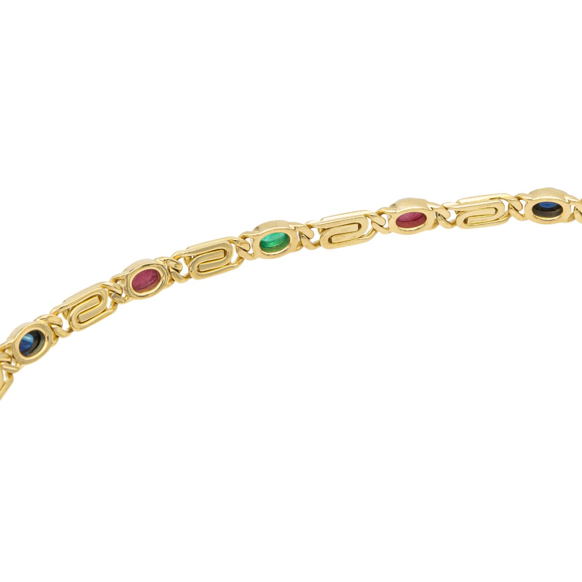 Collier Maille souple Or jaune Emeraude - Castafiore