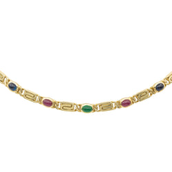 Collier Maille souple Or jaune Emeraude - Castafiore