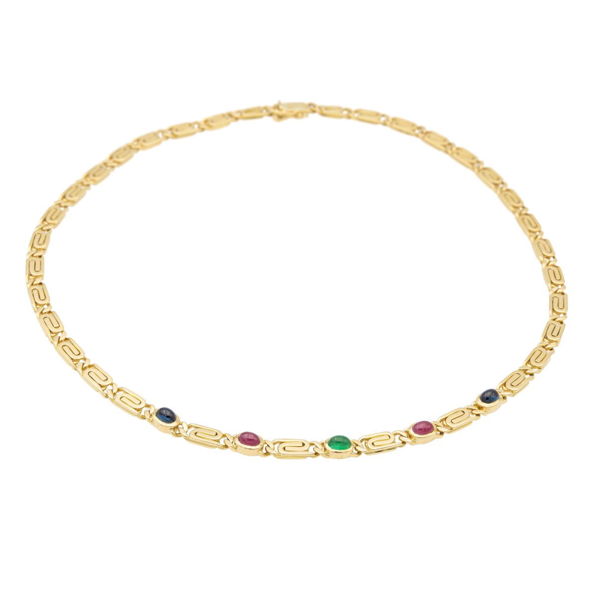 Collier Maille souple Or jaune Emeraude - Castafiore