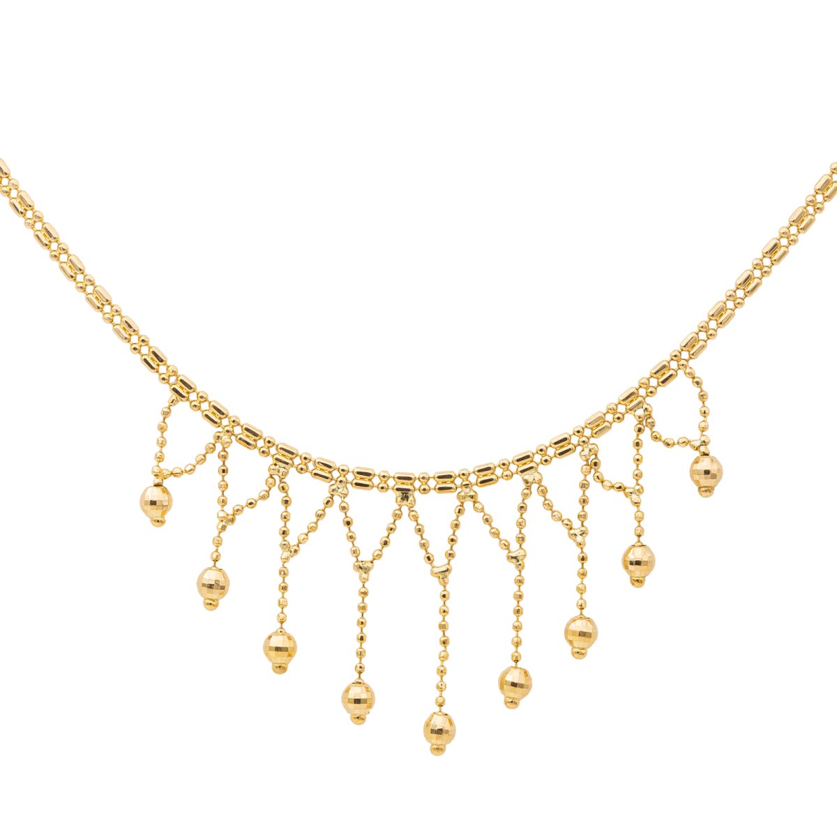 Collier Maille souple Pampilles en or jaune - Castafiore