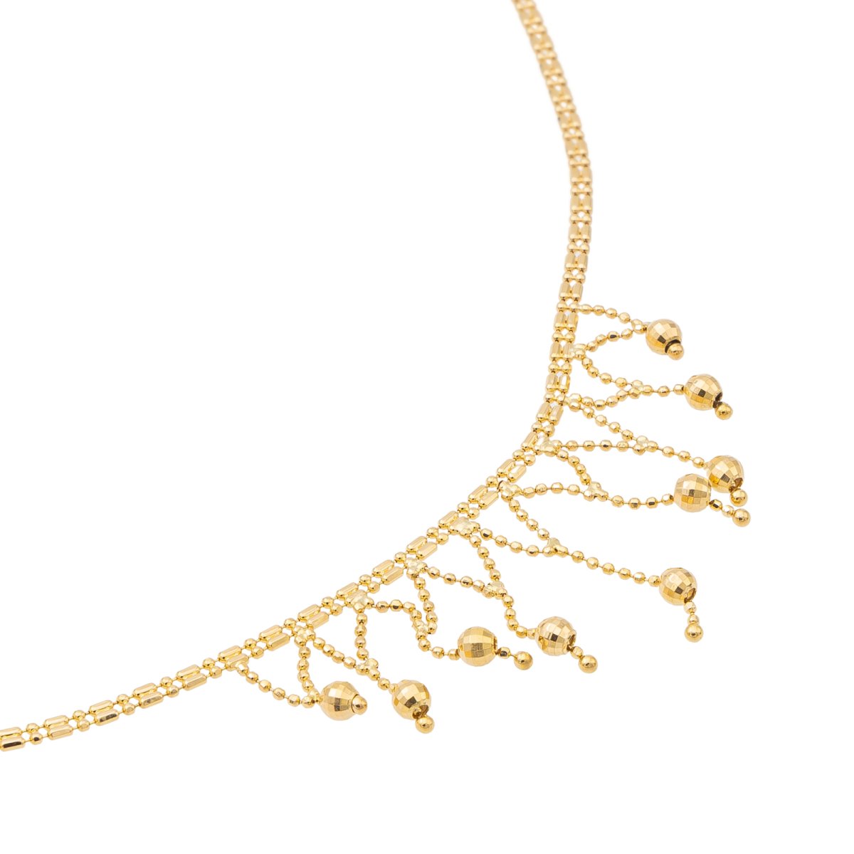 Collier Maille souple Pampilles en or jaune - Castafiore