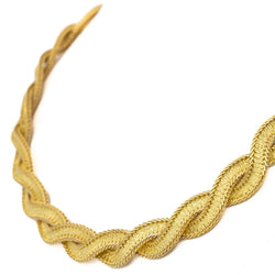 Collier Maille torsadée en 2 ors - Castafiore