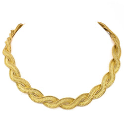 Collier Maille torsadée en 2 ors - Castafiore