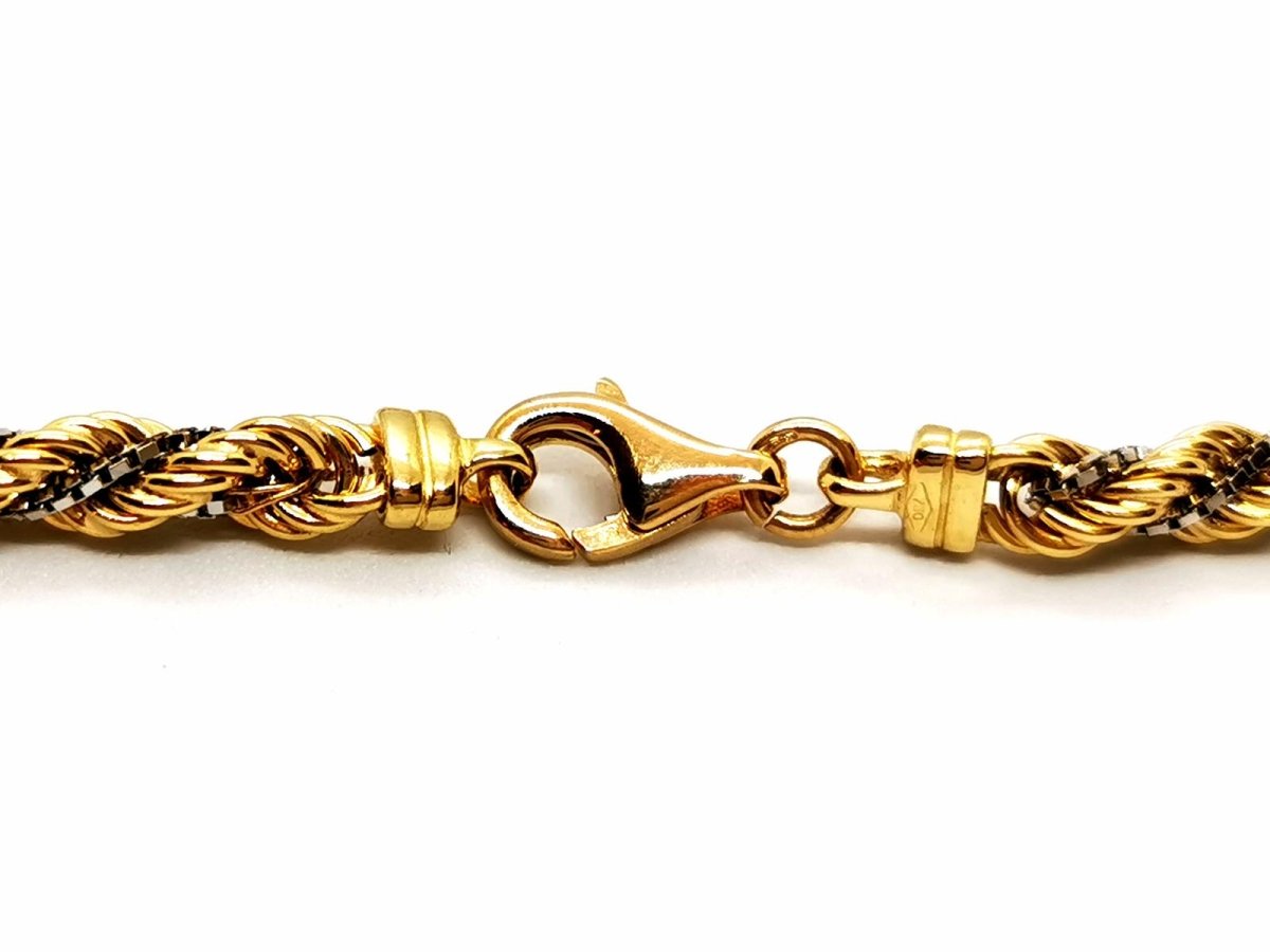 Collier Maille torsadée en 2 ors - Castafiore