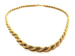 Collier Maille torsadée en 2 ors - Castafiore