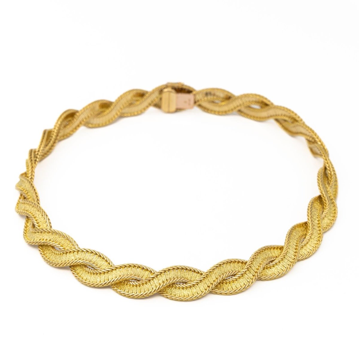 Collier Maille torsadée en 2 ors - Castafiore