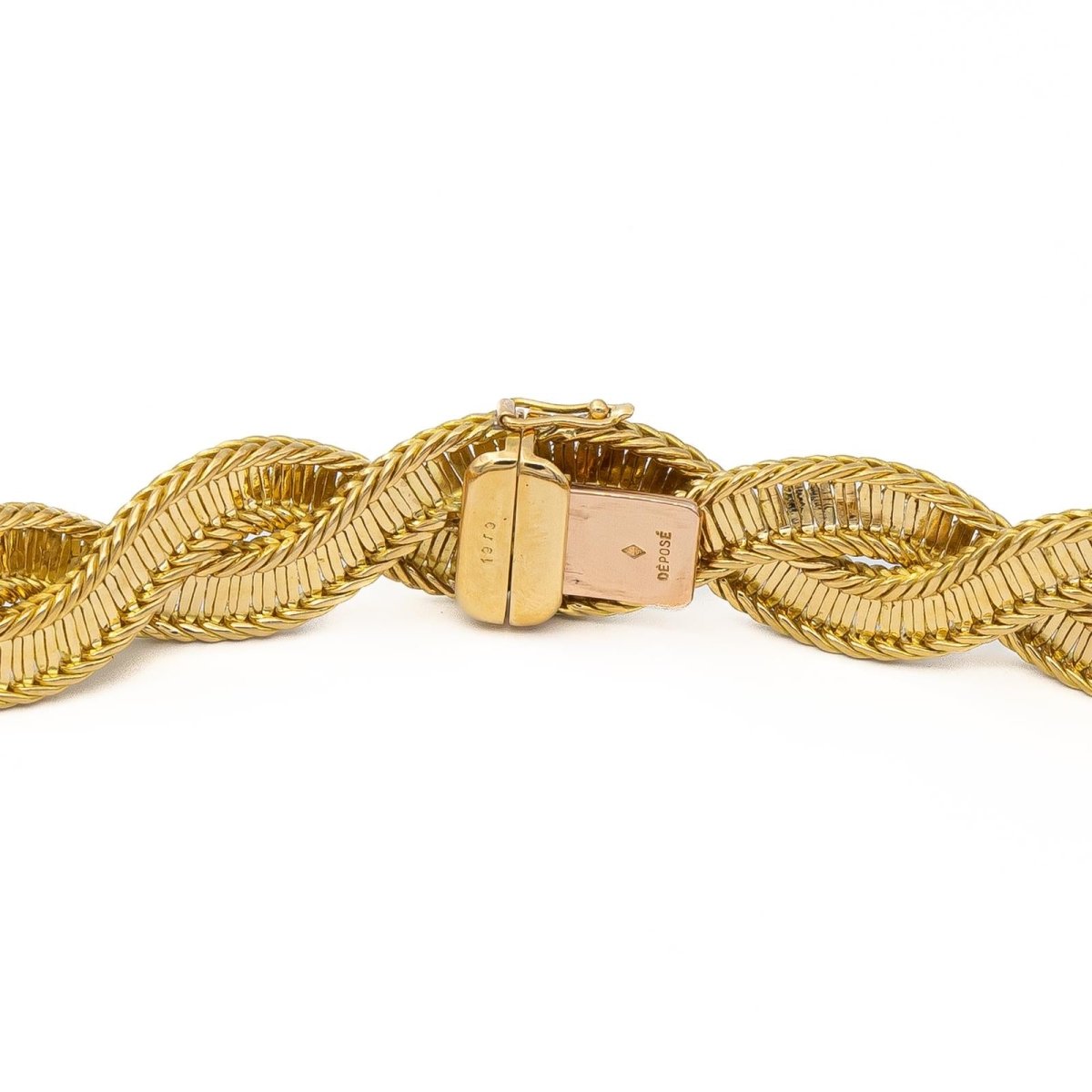 Collier Maille torsadée en 2 ors - Castafiore