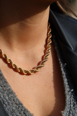 Collier Maille torsadée en or jaune - Castafiore