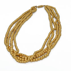 Collier Marseillais or jaune 4 rangs - Castafiore