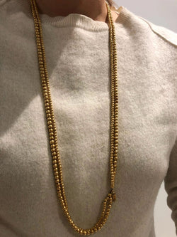 Collier Marseillais or jaune 4 rangs - Castafiore