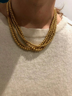 Collier Marseillais or jaune 4 rangs - Castafiore