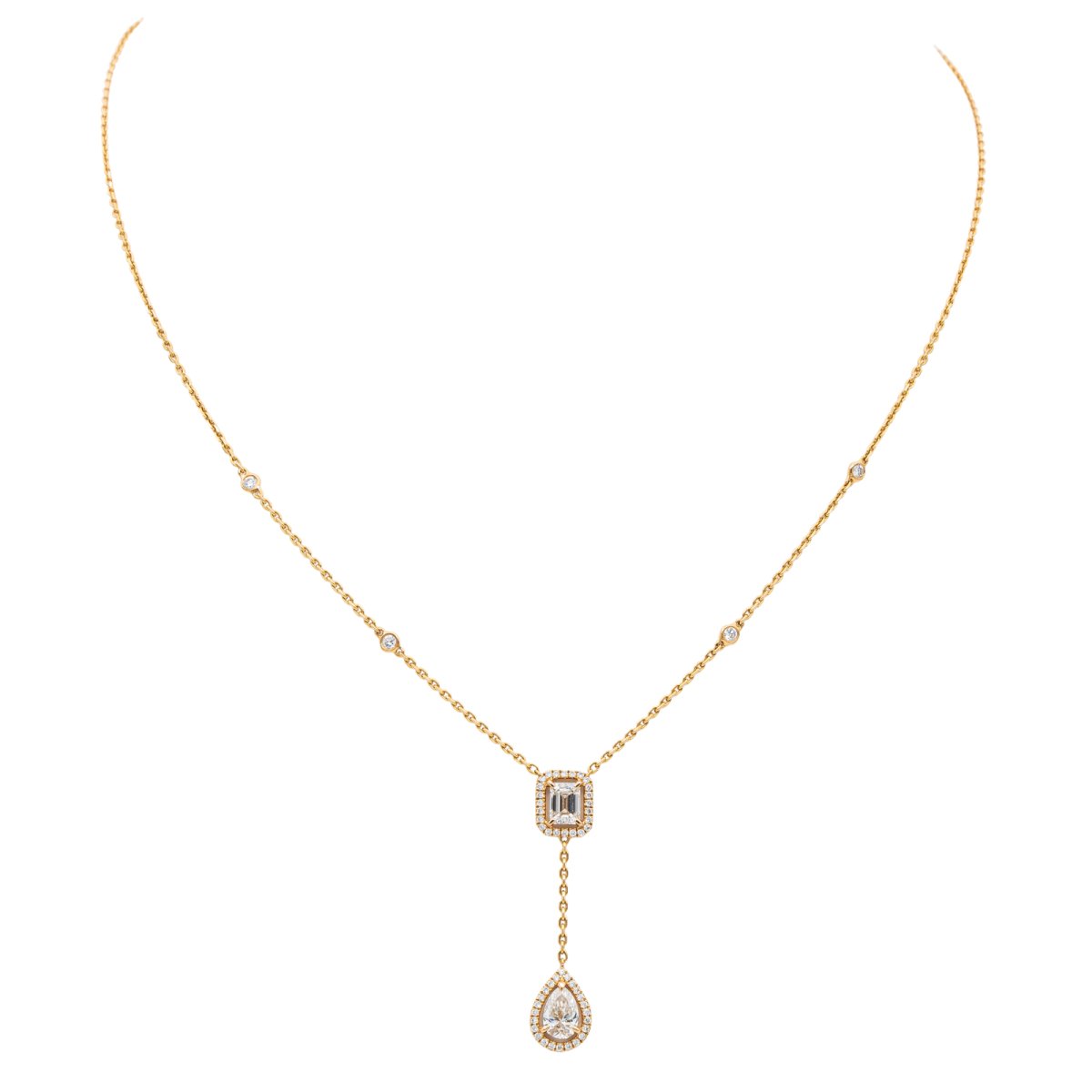 Collier MESSIKA "My twin " en or rose et diamants - Castafiore