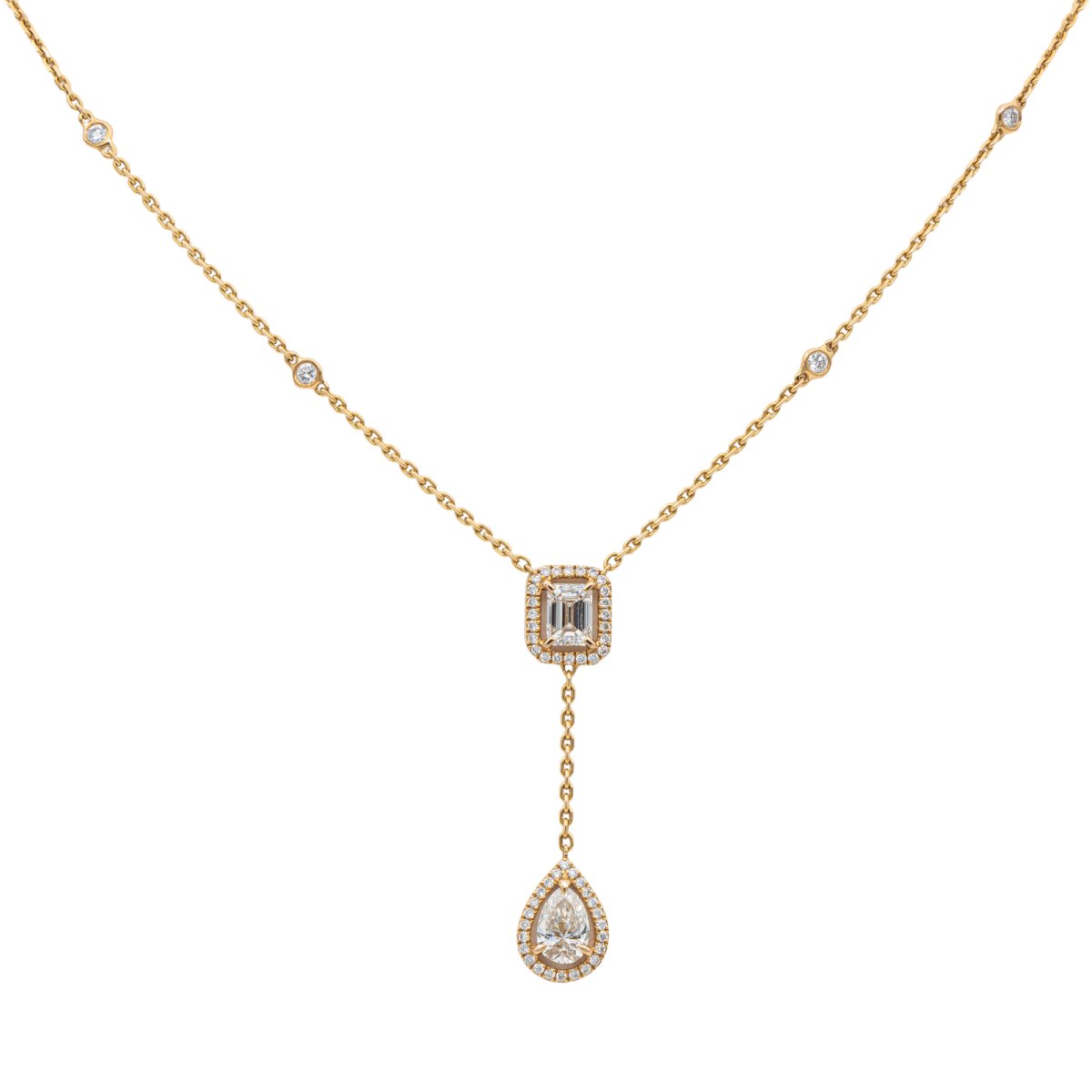 Collier MESSIKA "My twin " en or rose et diamants - Castafiore