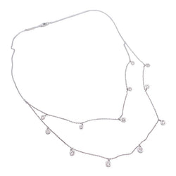 Collier Messika or blanc, diamants. - Castafiore
