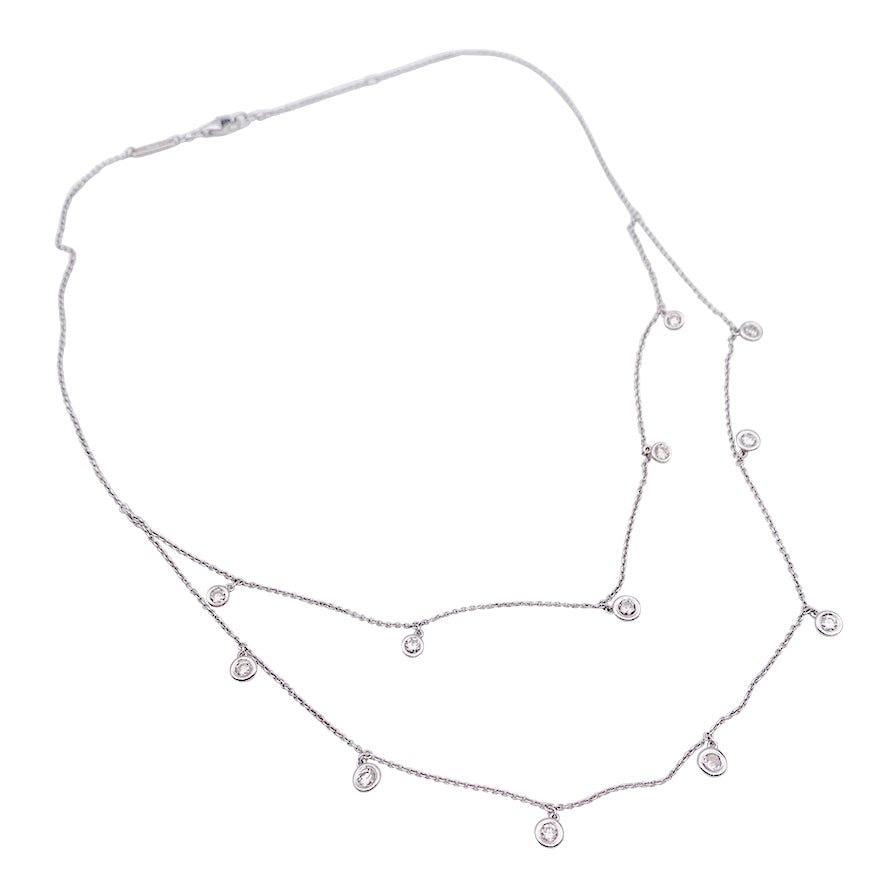 Collier Messika or blanc, diamants. - Castafiore