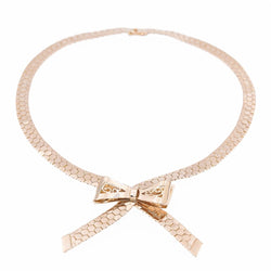 Collier Noeud Or rose - Castafiore